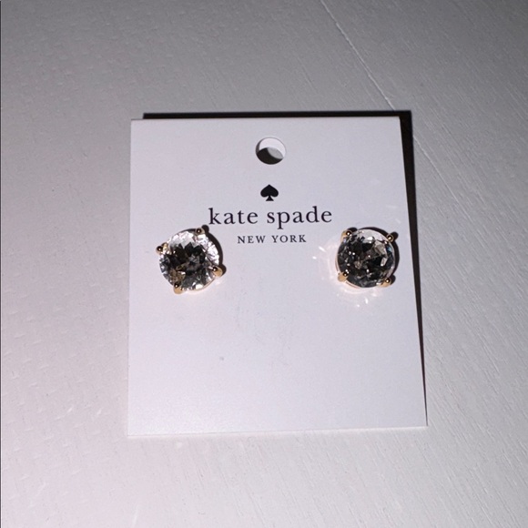 Kate Spade Gold Diamond Stud gumdrop earrings NWT - Picture 6 of 8